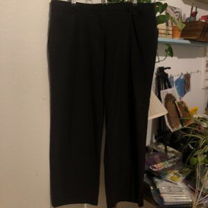 George Think Slim Black Dress Capri Petite Pant